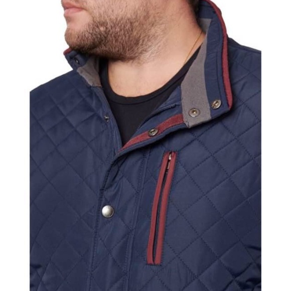 IZOD Men's Quilted Barn Jacket new size - Picture 5 of 8